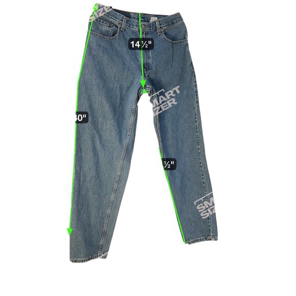 Levi’s 560 Loose Fit Tapered Leg Blue Jeans 32x34 Vintage Made in Mexico USA - Picture 5 of 11